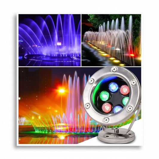 كشاف نافورة بقاعدة 12ف متعدد الألوان | Pool Light