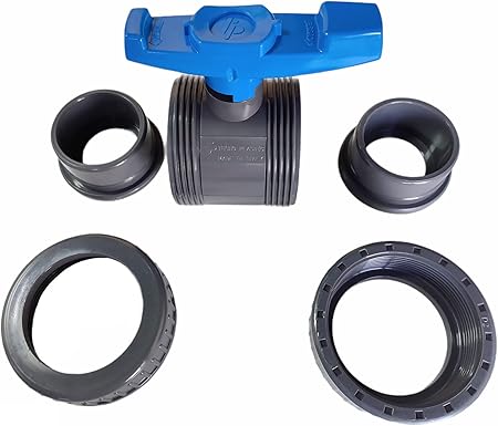 محبس دبل شدوصل أزرق تكنوبلاستيك 4 بوصة