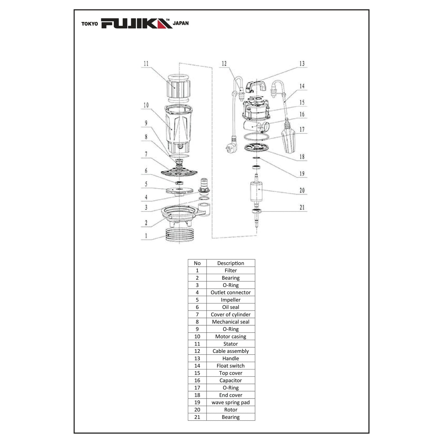 غطاس فوجيكا المونيوم 3 بوصة - 1.5 حصان