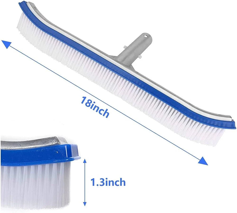 فرشة مسبح بلاستيك ظهر ستانلستيل - 18 بوصة