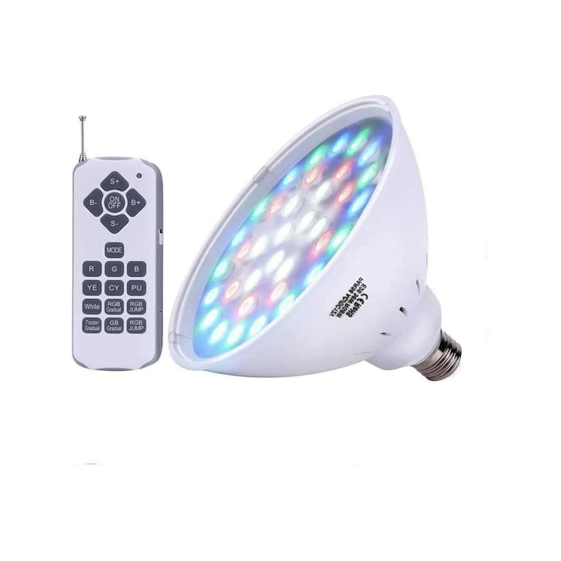 12v 35w LED لمبة كشاف ملون بريموت كنترول
