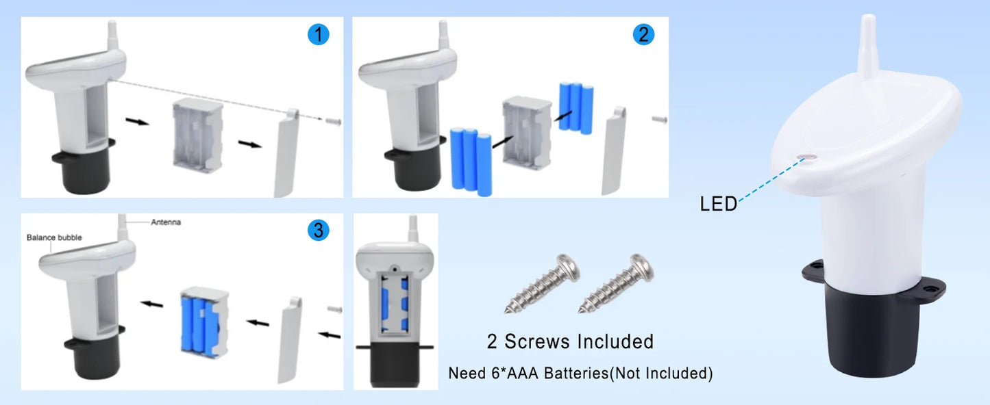 جهاز مراقبة مستوى المياه لاسلكي للخزانات | Wireless Water Tank Level Monitor