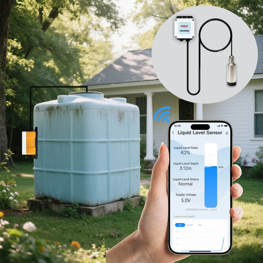 حساس مستوى المياه ME202W للخزانات 5 متر | Ultrasonic Water Level Sensor