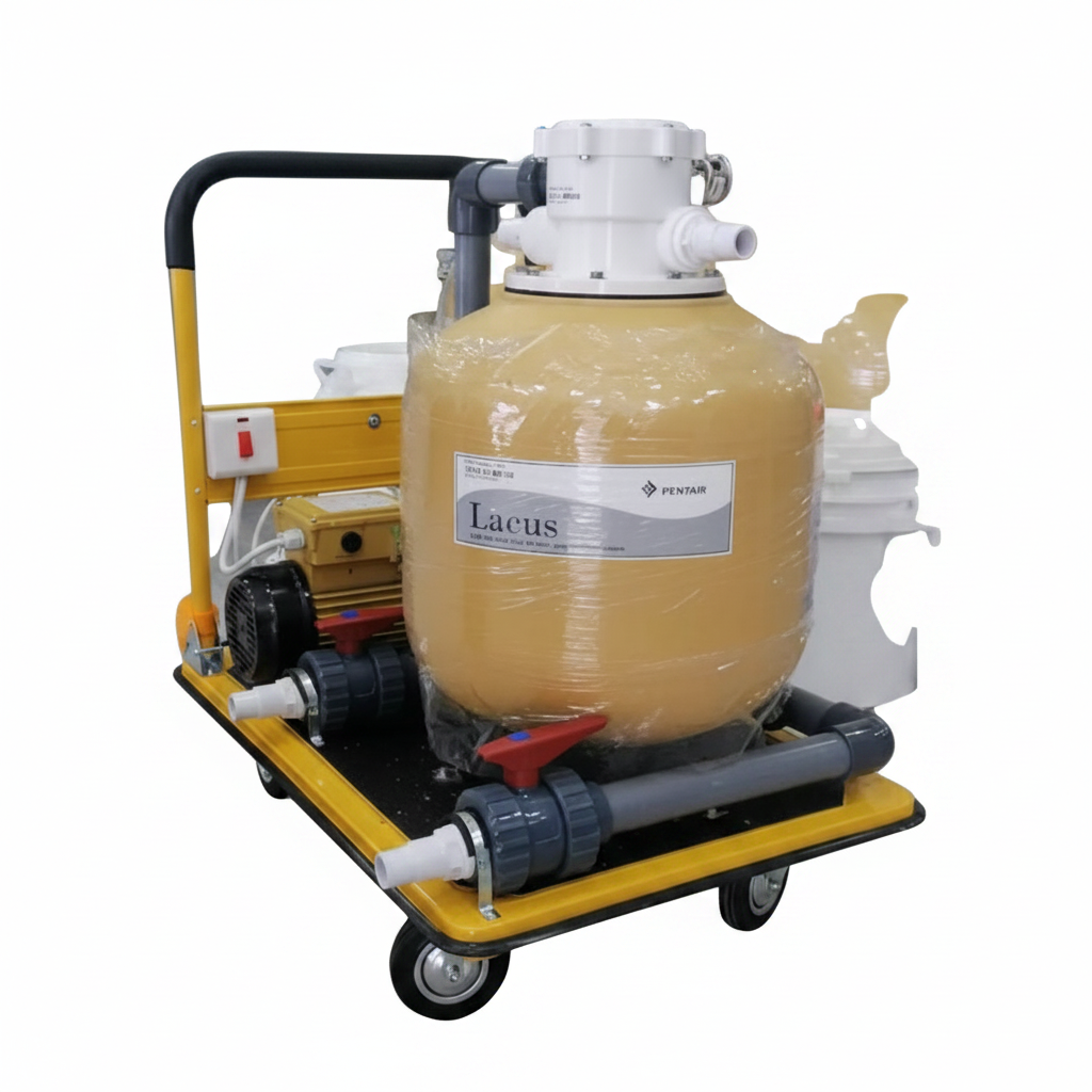 عربة مسبح مع مضخة وفلتر 24 بوصة | Portable Pool Kit Pump Filter 24"