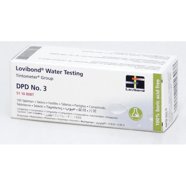أقراص DPD No.3 لاختبار المياه 100 قرص | Water Test
