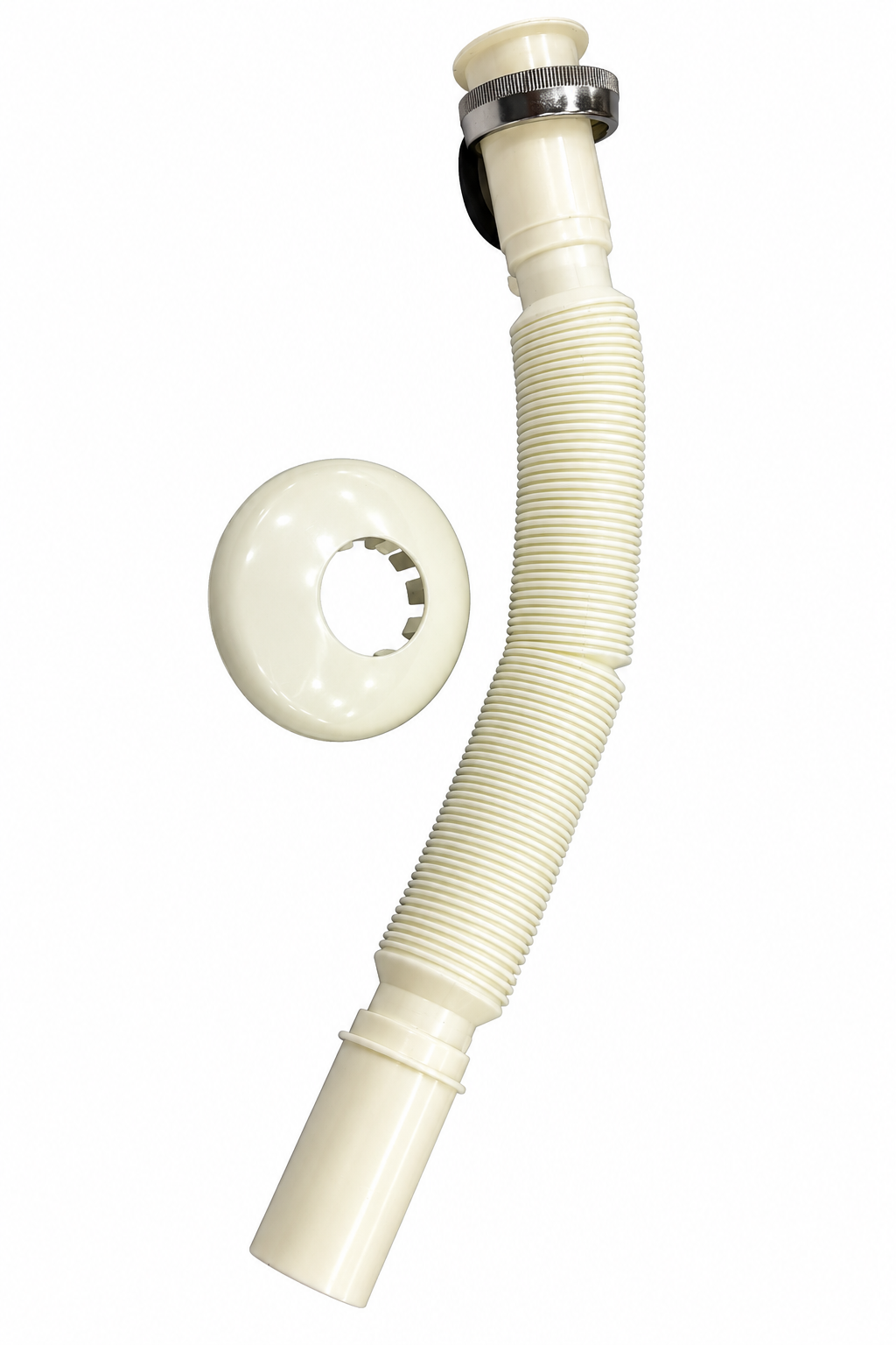 Flexible Sink Drain Hose with Flange | خرطوم صرف مرن للحوض مع حلقة تثبيت