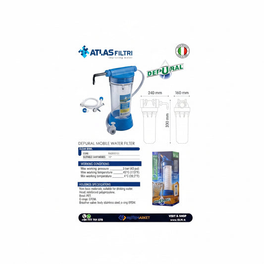 فلتر مياه Atlas مرحلة واحدة | Atlas Single-Stage Water Filter