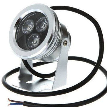 12v 6w LED كشاف مسبح نافورة ستيل اصفر بقاعدة