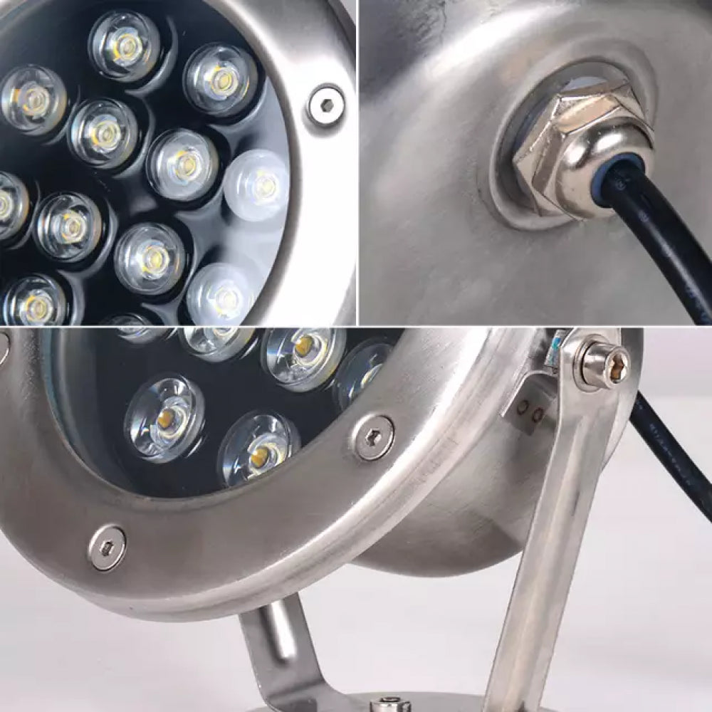 12v 9w LED كشاف نافورة ستيل اصفر