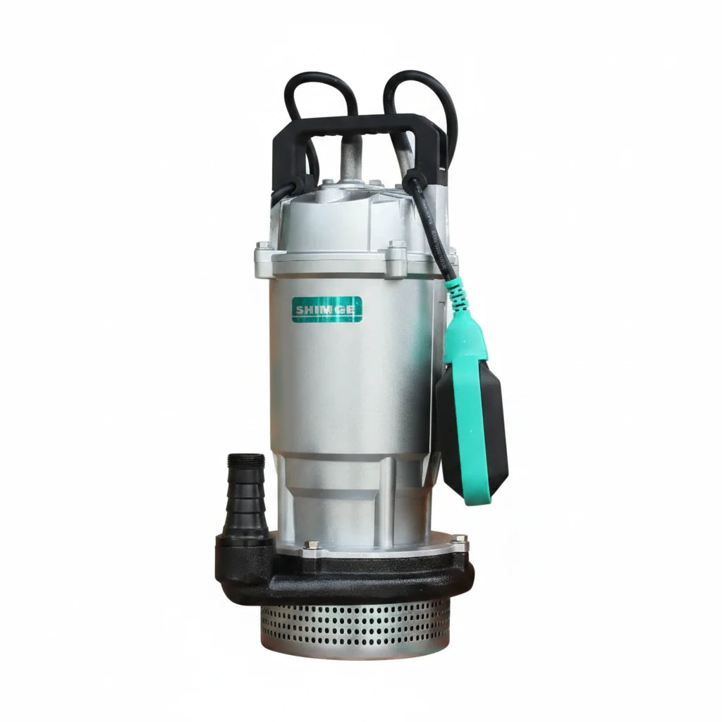 غطاس 1 حصان 220 فولت 34 متر 1 بوصة | Shimge QDX1.5-32-0.75K3F Submersible Pump مضخة غاطسة لتصريف المياه حديد زهر | Cast Iron Submersible Drain Pump
