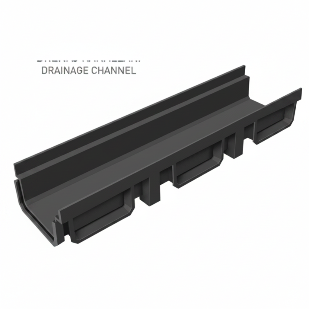 قناة جريل تركية سوداء 13 × 50 سم | Turkish Drain Channel 13 × 50 cm Black