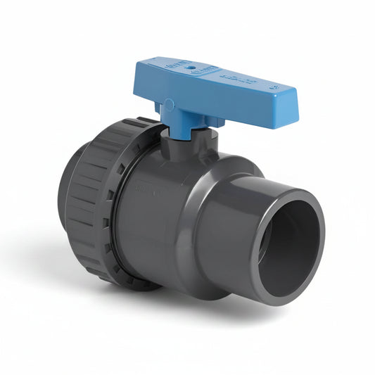 PVC Schedule 80 Single Union Ball Valve | محبس كروي PVC شيدول 80