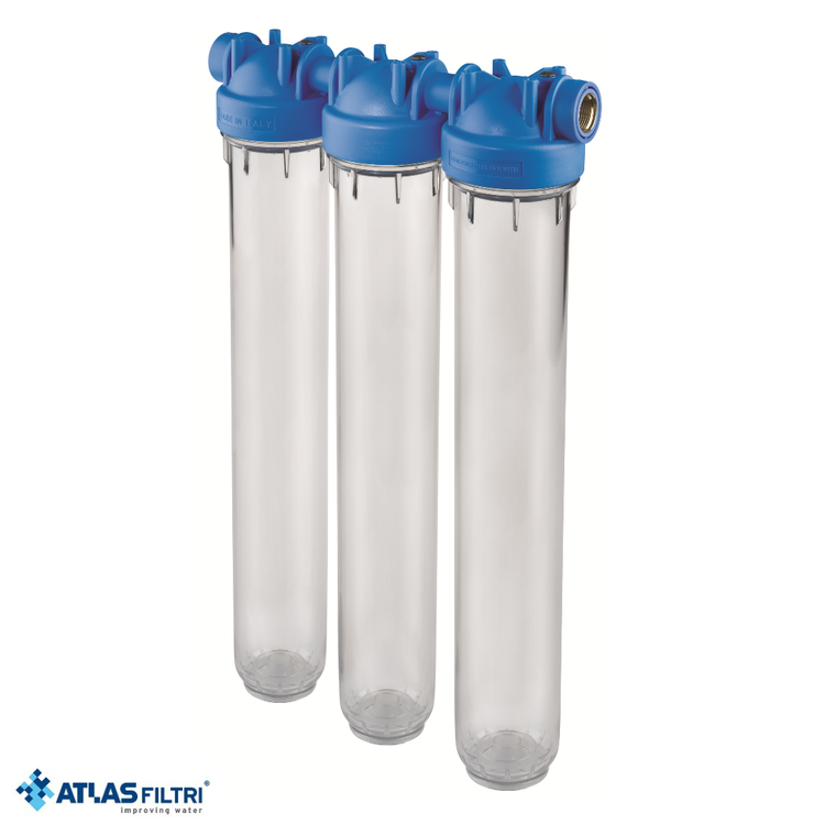 Atlas Filtri DP trio 20 inch transparent