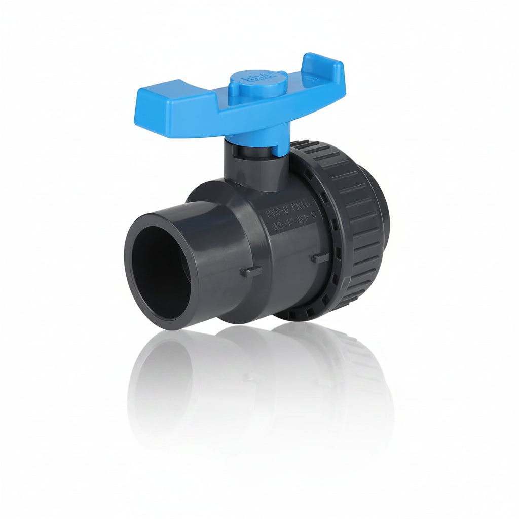 PVC Schedule 80 Single Union Ball Valve | محبس كروي PVC شيدول 80