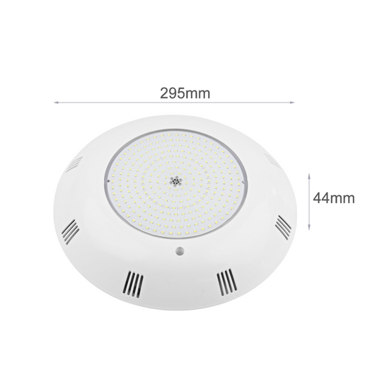 كشاف مسبح بلاستيك لطش جداري ليد بعدة الوان 12ف 24 واط
