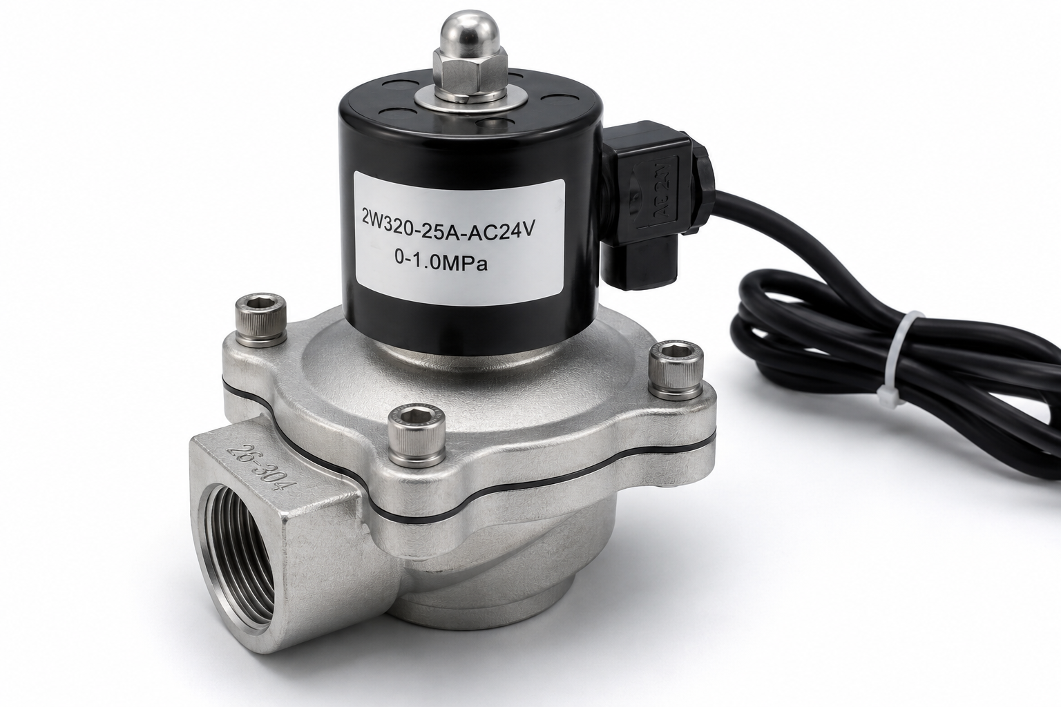 24V AC صمام سولينويد كهربائي | Electric Solenoid Valve 2W320-25A