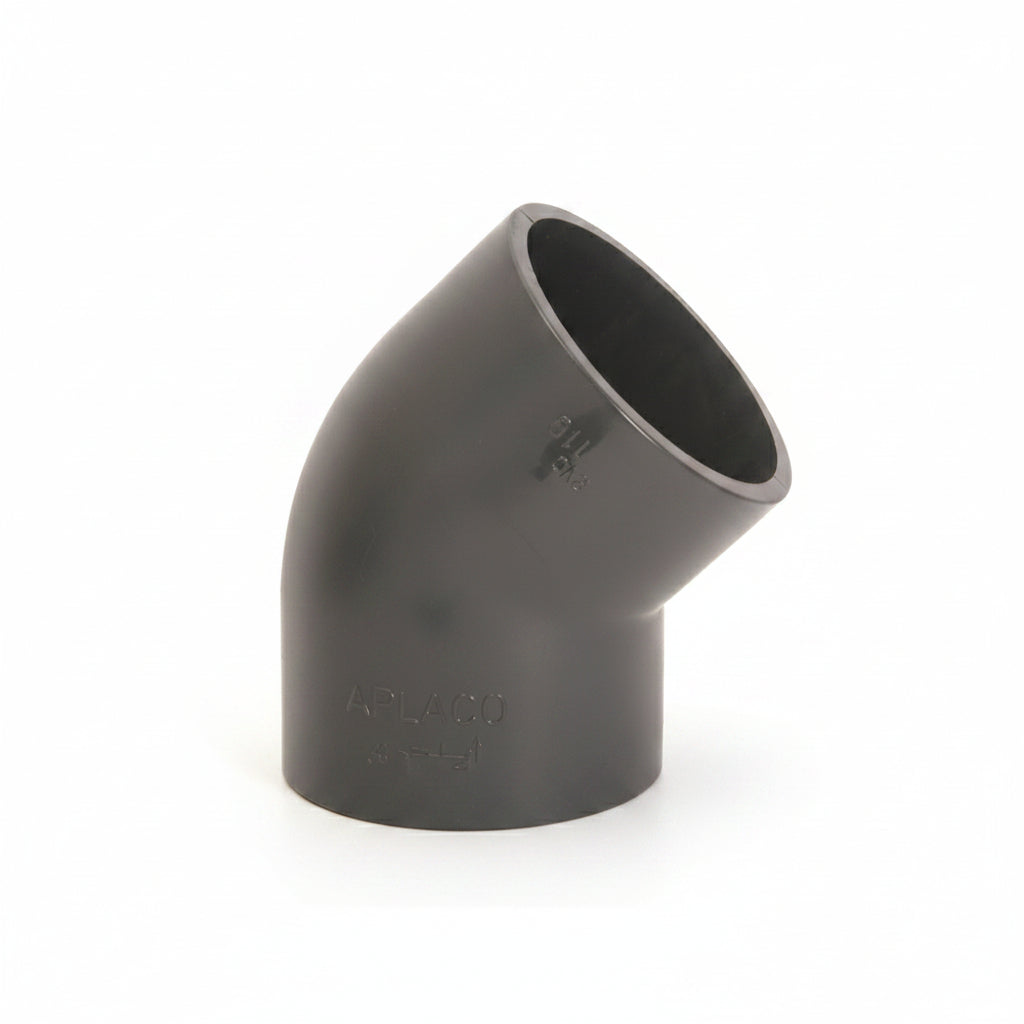 PVC Schedule 80 45° Elbow | كوع PVC شيدول 80 45 درجة