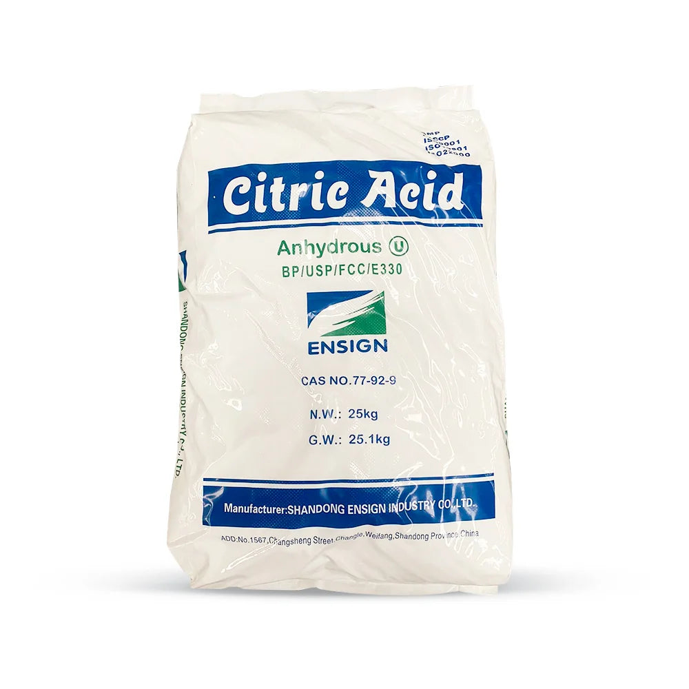 Citric Acid Anhydrous Food Grade 25kg E330 | حمض الستريك اللامائي 25 كجم E330