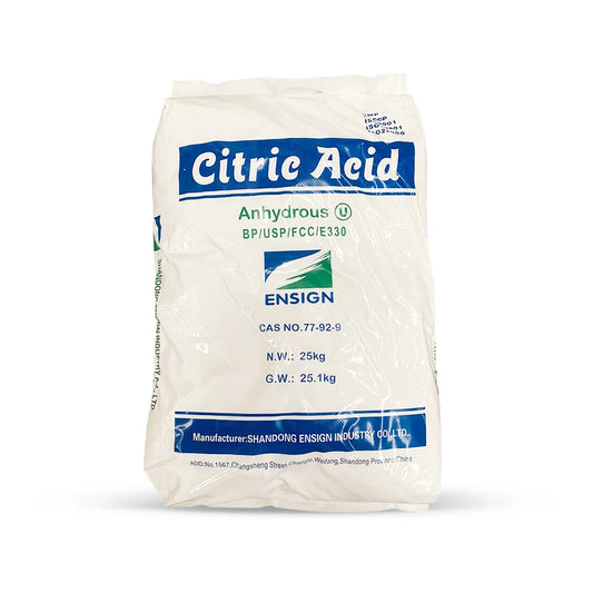 Citric Acid Anhydrous Food Grade 25kg E330 | حمض الستريك اللامائي 25 كجم E330