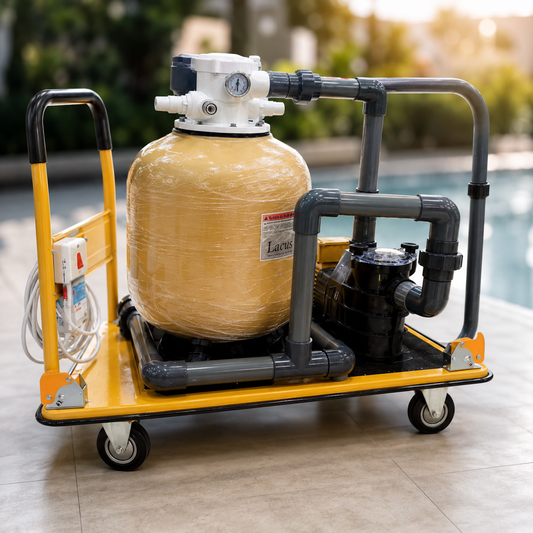 عربة مسبح مع مضخة وفلتر 24 بوصة | Portable Pool Kit Pump Filter 24"