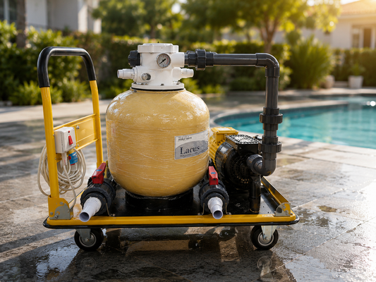 عربة مسبح مع مضخة وفلتر 24 بوصة | Portable Pool Kit Pump Filter 24"