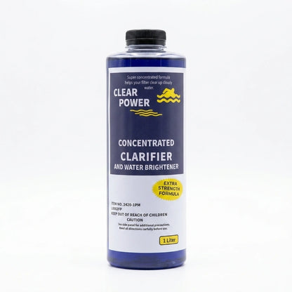 كلير باور ملمع ومصفي مياه المسابح 1 لتر | Clear Power Pool Clarifier & Water Brightener 1L