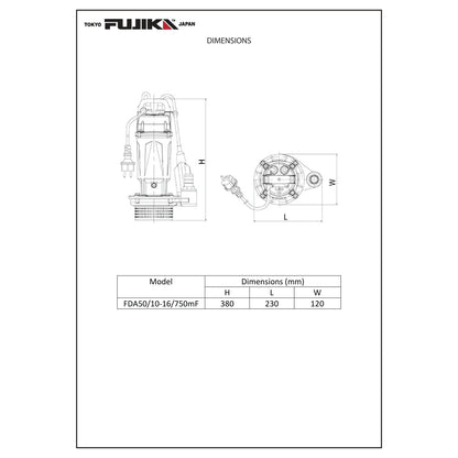 غطاس فوجيكا المونيوم 2 بوصة - 1 حصان