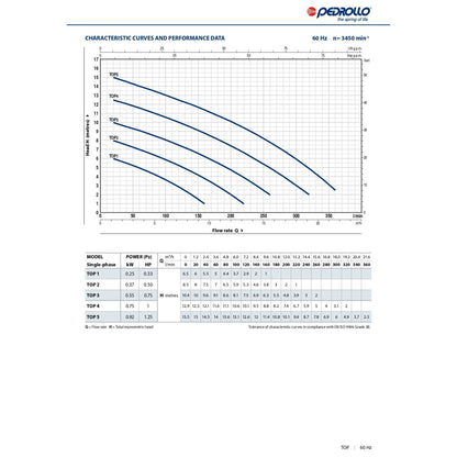 مضخة غطاس بدرلو ايطالي TOP