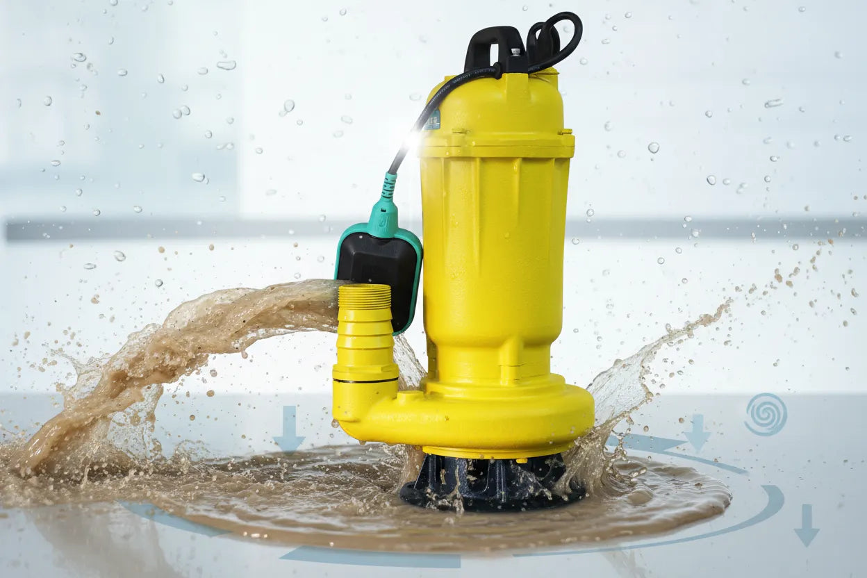 مضخة غطاس شيمغ (Shimge) للصرف الصحي 220 فولت - ارتفاع 19 متر