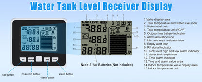 جهاز مراقبة مستوى المياه لاسلكي للخزانات | Wireless Water Tank Level Monitor
