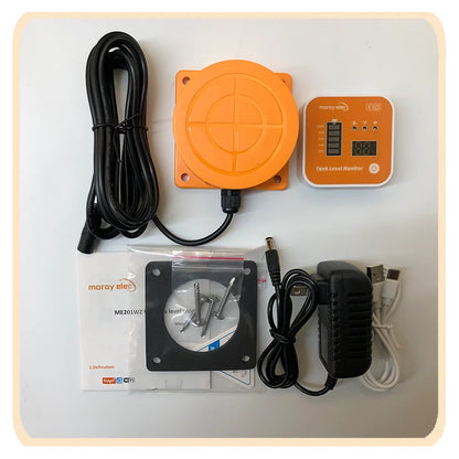 حساس مستوى المياه الذكي Tuya بشاشة LCD | Ultrasonic Water Tank Level Sensor