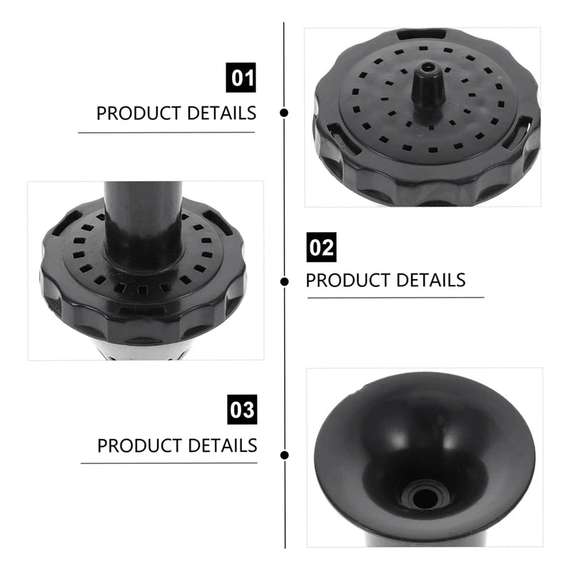 طقم فوهات نافورة للمضخات متعددة الأشكال – Fountain Pump Nozzle Set Water Spray Heads for Pond & Pool Pumps