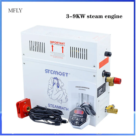 مولد بخار ساونا منزلي 220V/380V | Steam Generator for Sauna, SPA & Steam Shower with Digital Controller