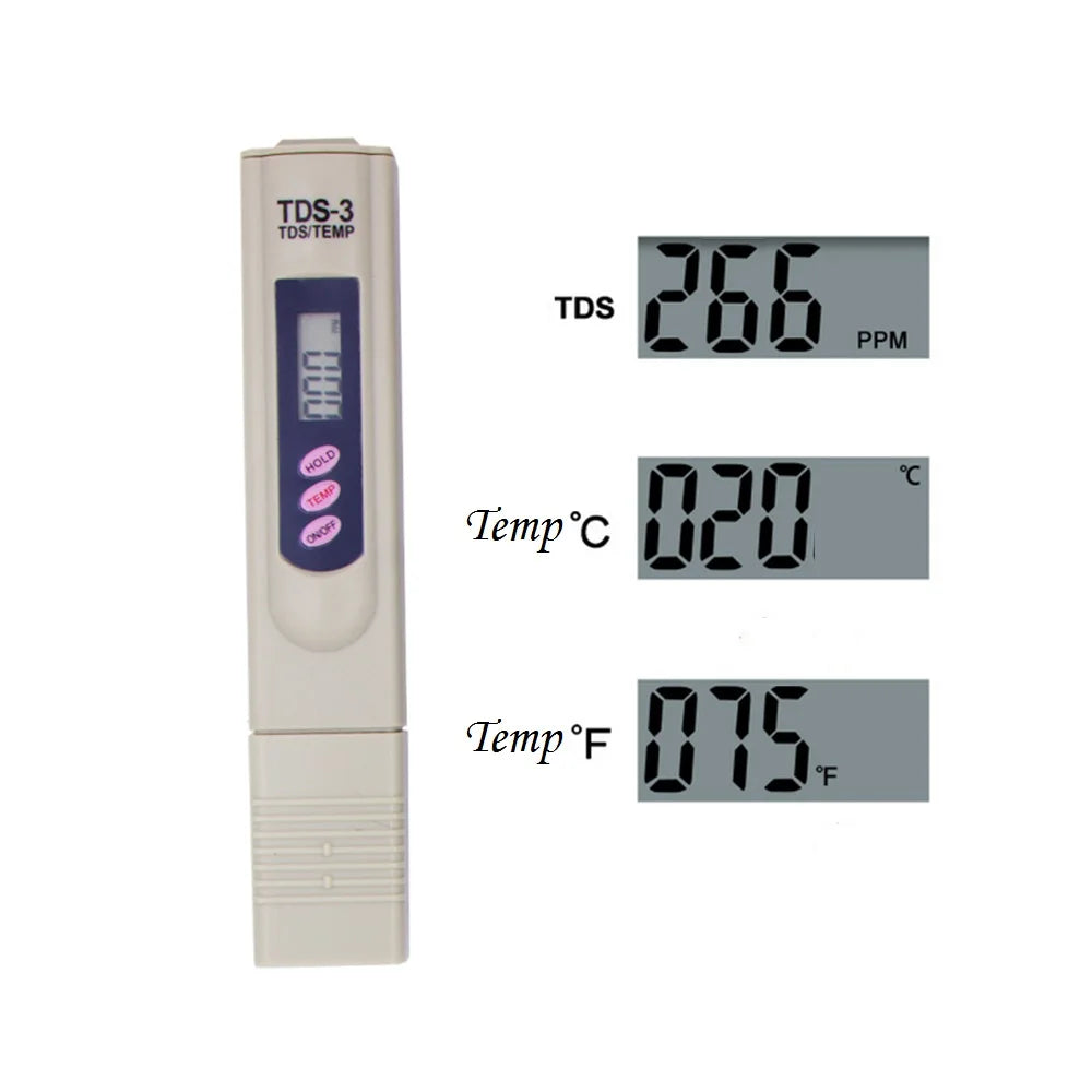 جهاز قياس TDS الرقمي المحمول لفحص جودة المياه | Portable LCD Digital Water Quality Tester