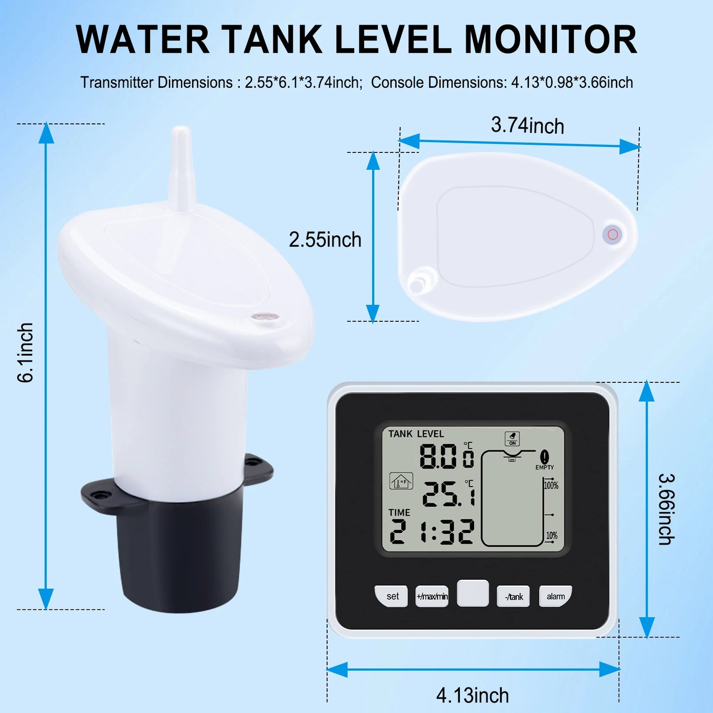 جهاز مراقبة مستوى المياه لاسلكي للخزانات | Wireless Water Tank Level Monitor
