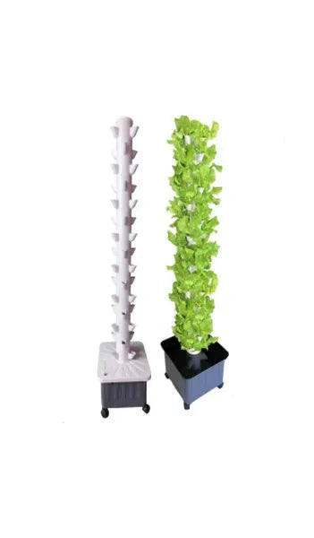 برج زراعة مائية عمودي 15 طبقة 45 فتحة | Vertical Hydroponic Grow Tower