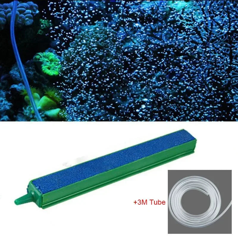حجر هواء أكسجين للأحواض السمكية 10-40 سم | Aquarium Air Stone Bubble Bar