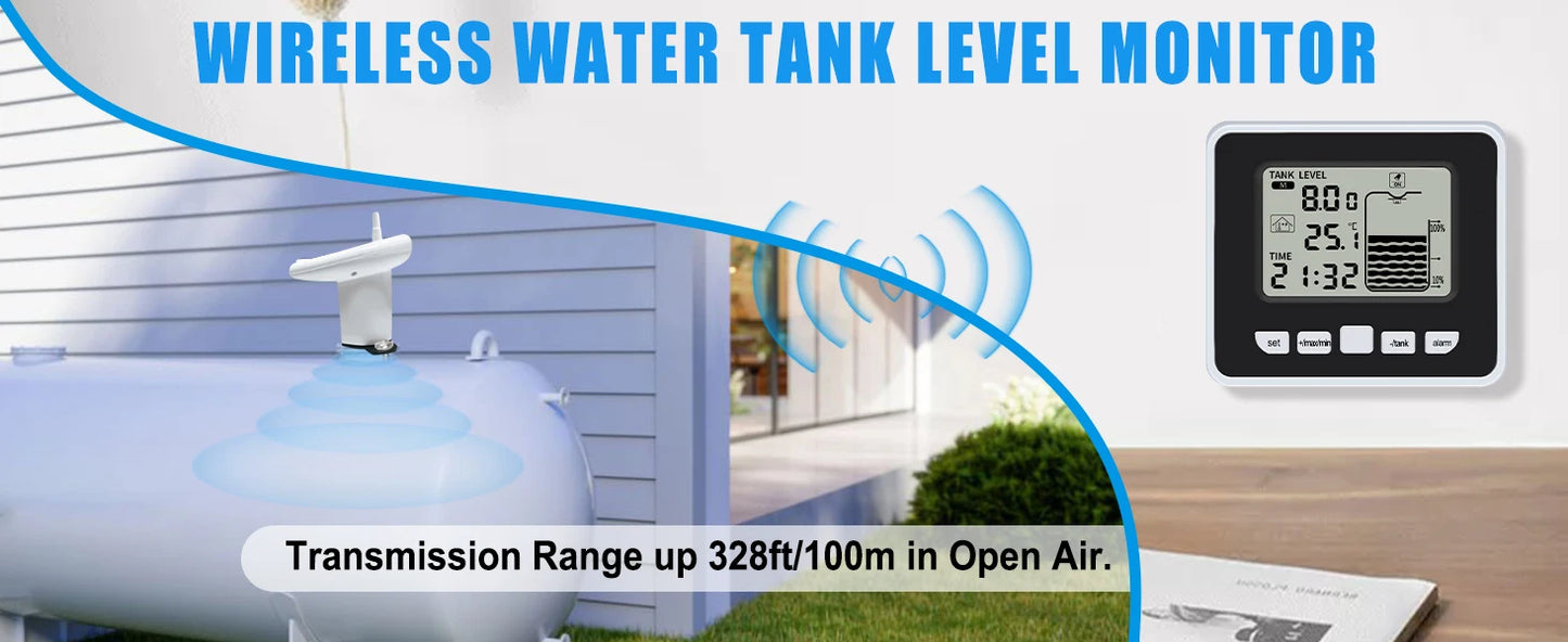 جهاز مراقبة مستوى المياه لاسلكي للخزانات | Wireless Water Tank Level Monitor