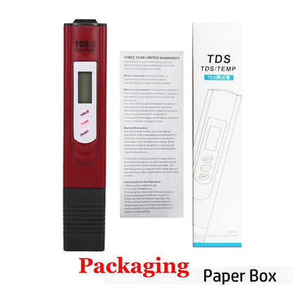 جهاز قياس TDS الرقمي المحمول لفحص جودة المياه | Portable LCD Digital Water Quality Tester