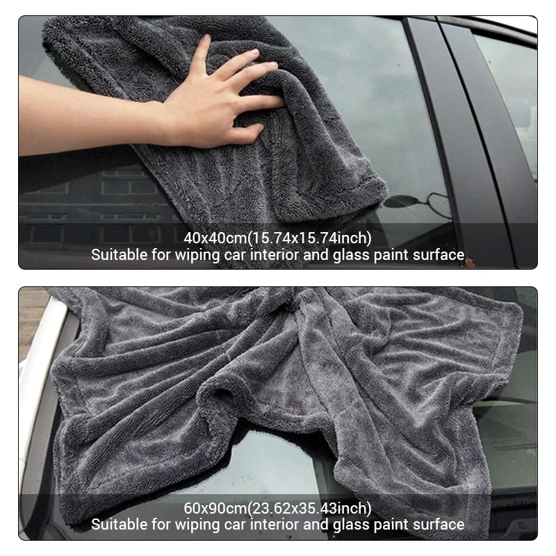 منشفة مايكروفايبر 1200GSM للسيارات | SEAMETAL Car Detailing Towel