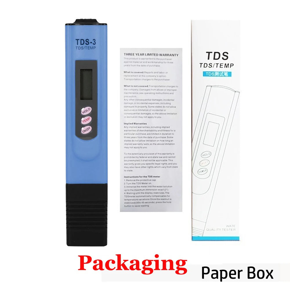 جهاز قياس TDS الرقمي المحمول لفحص جودة المياه | Portable LCD Digital Water Quality Tester
