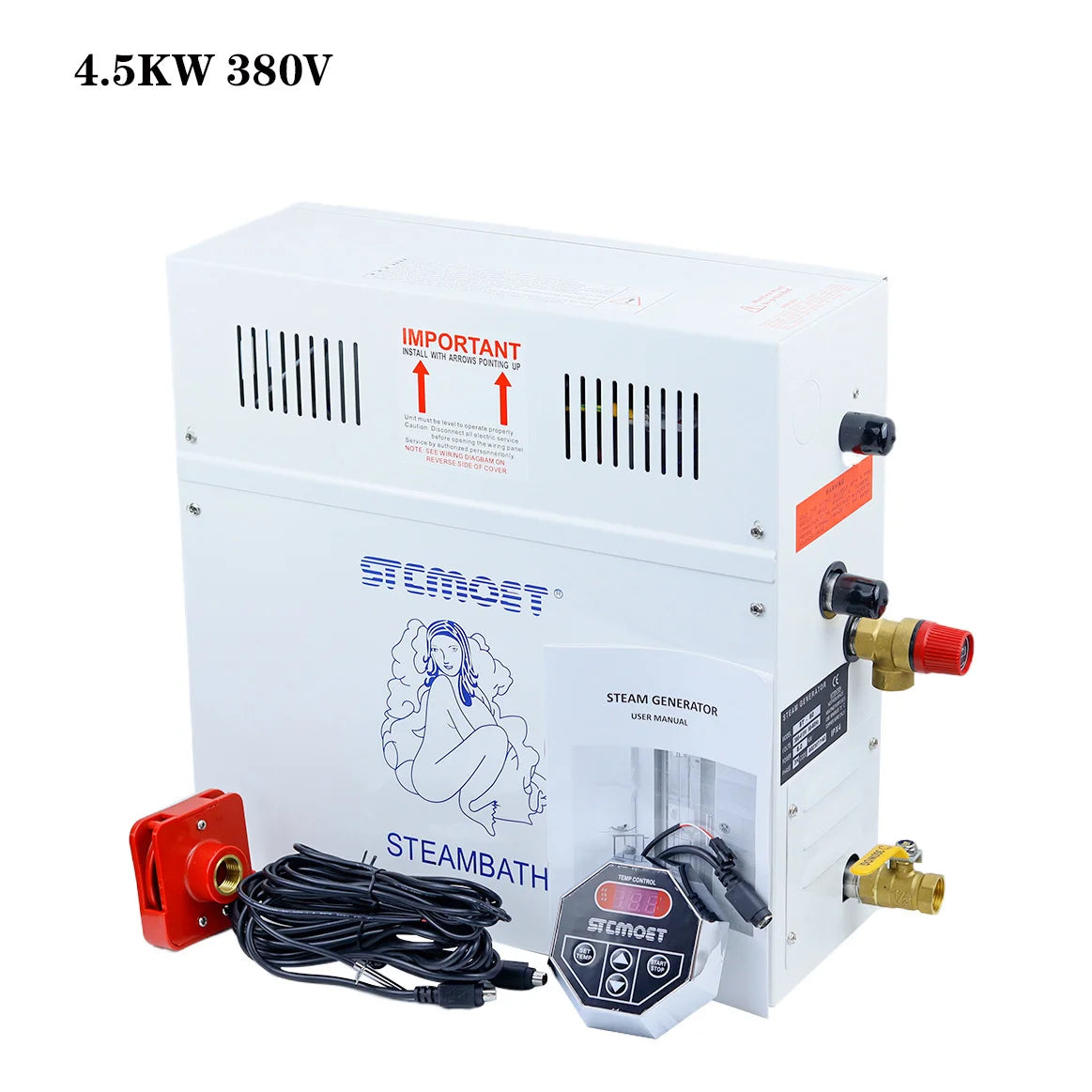 مولد بخار ساونا منزلي 220V/380V | Steam Generator for Sauna, SPA & Steam Shower with Digital Controller