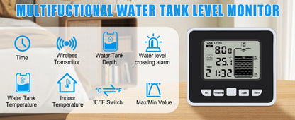 جهاز مراقبة مستوى المياه لاسلكي للخزانات | Wireless Water Tank Level Monitor