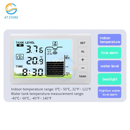 جهاز مراقبة مستوى المياه اللاسلكي بالموجات فوق الصوتية | Ultrasonic Water Tank Level Meter