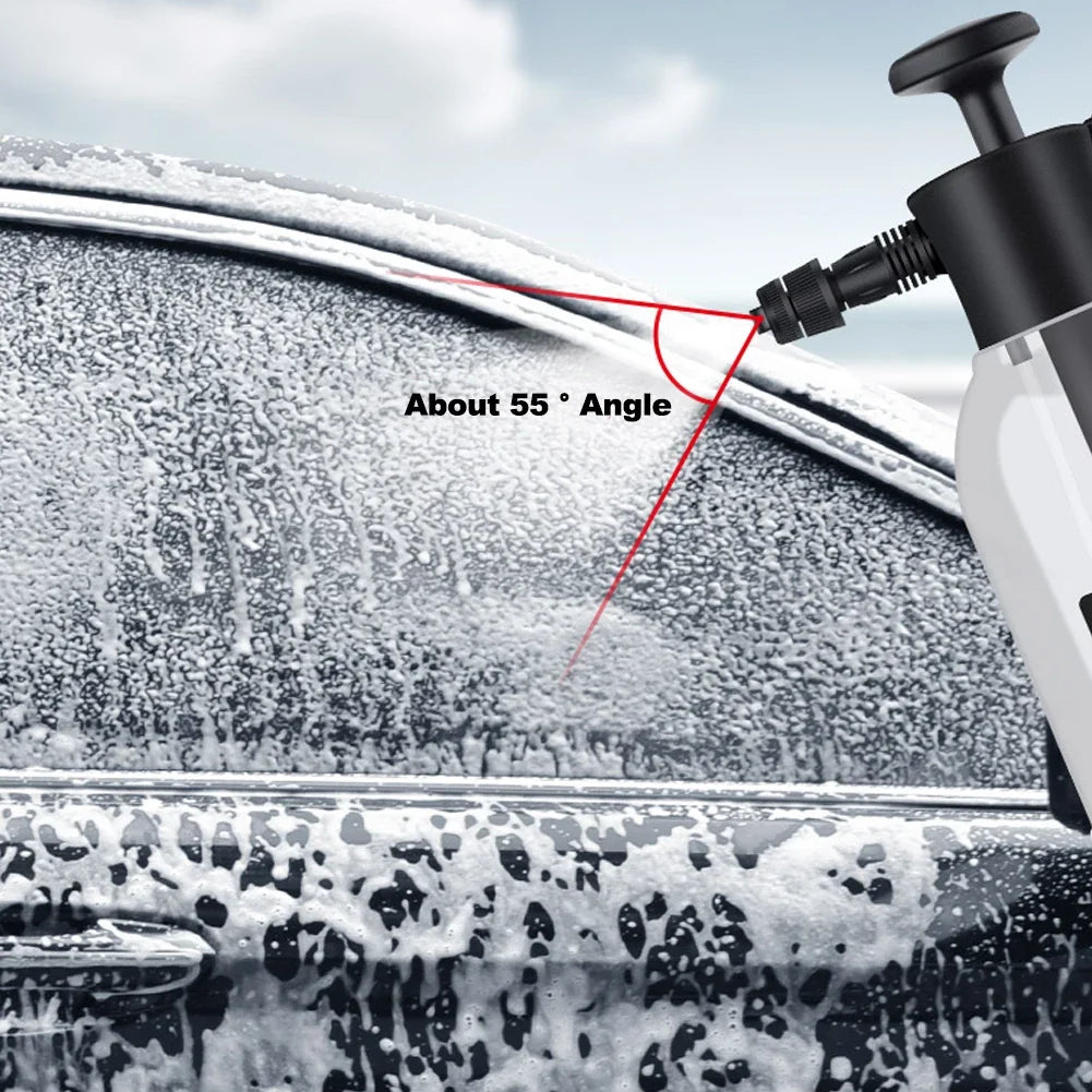رشاش رغوة يدوي 2 لتر لغسيل السيارات والتنظيف – 2L Hand-held Foam Sprayer Car Wash Pressure Bottle