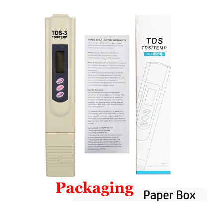 جهاز قياس TDS الرقمي المحمول لفحص جودة المياه | Portable LCD Digital Water Quality Tester