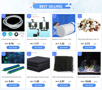 حجر هواء أكسجين للأحواض السمكية 10-40 سم | Aquarium Air Stone Bubble Bar