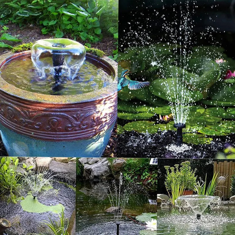 طقم فوهات نافورة للمضخات متعددة الأشكال – Fountain Pump Nozzle Set Water Spray Heads for Pond & Pool Pumps