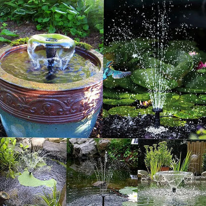طقم فوهات نافورة للمضخات متعددة الأشكال – Fountain Pump Nozzle Set Water Spray Heads for Pond & Pool Pumps