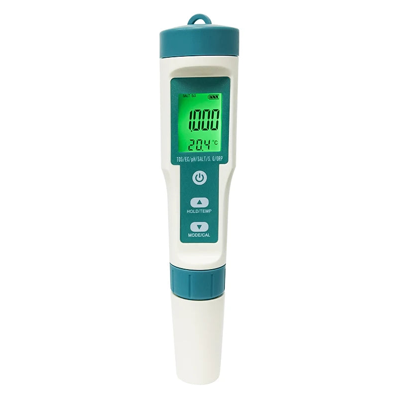 جهاز قياس جودة المياه 7 في 1 من WESTTUNE | Digital Water Quality Tester PH TDS EC Salt Temperature
